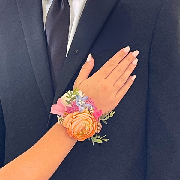 HOCO Wrist Corsage - Bright & Colorful