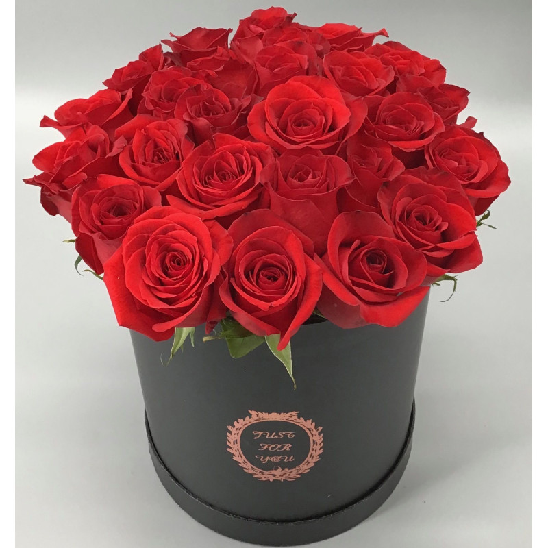 Rose Hat Box - Same Day Delivery