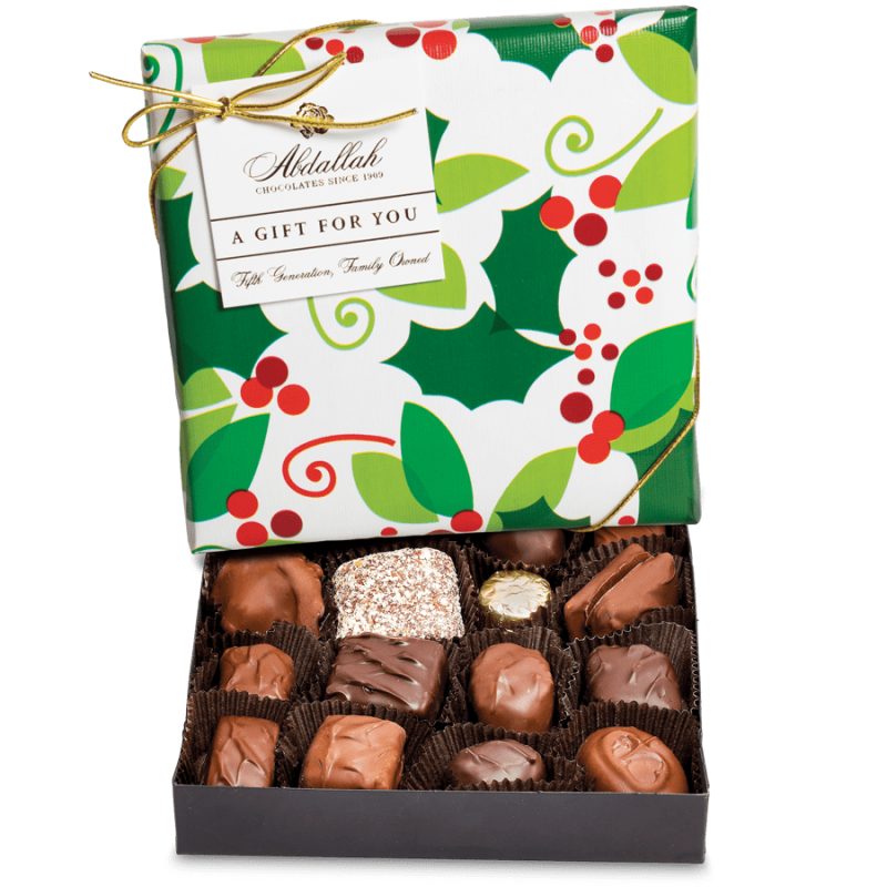 Abdallah Gift Wrapped Holiday Assorted Chocolate  - Same Day Delivery