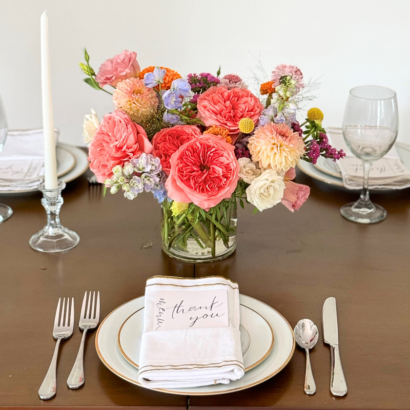 Petite Centerpiece - Bright & Colorful - Same Day Delivery