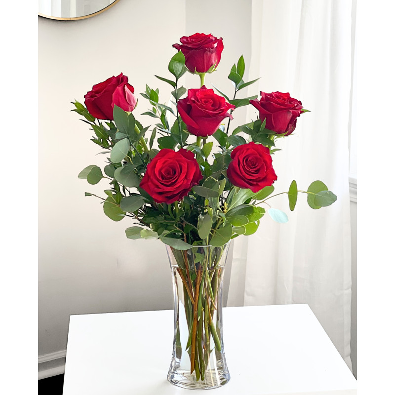 Half Dozen Roses - Same Day Delivery
